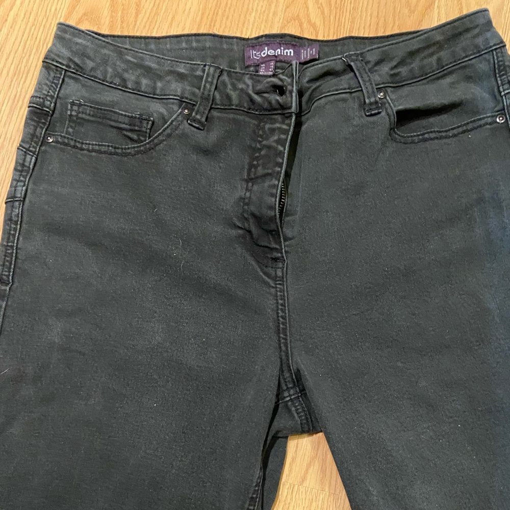 LTS denim stretchy black jeans